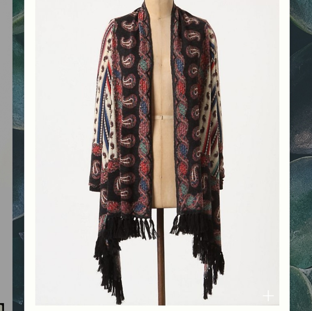 Anthropologie Guinevere Vinalhaven Wool Shawl